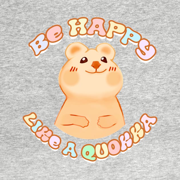 Happy Like A Quokka by VelvepeachShop